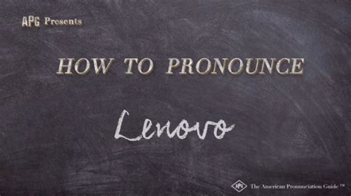 How to pronounce lenovo in english